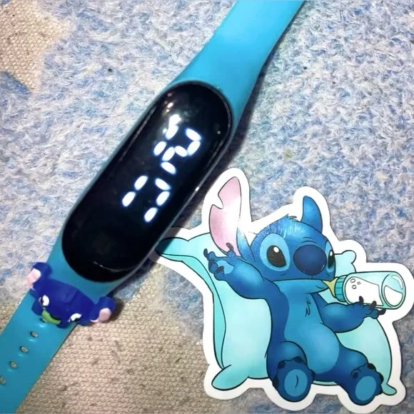 Disney Blue Lilo and Stitch Kids Digital Watch - Picture 6 of 10